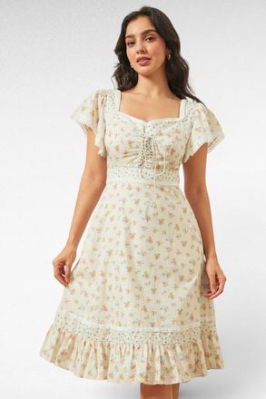 ModCloth Gabriella Cottagecore Babydoll Dress, ModCloth x Gunne Sax in Mia Bouquet at Nordstrom, Size X-Large
