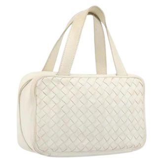 Bottega Veneta Pre-owned Vintage Hand Bag - Dames - Pre-owned - Wit - Maat: ONE Size Leer