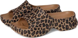Crocs Bae Slide Womens Sandals Sepia/Leopard : 10 M, Synthetic