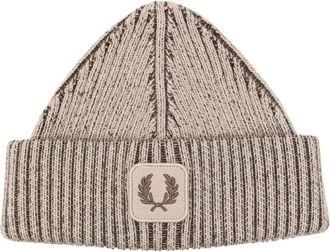 Fred Perry Fred Perry Cotton Ribbed Beanie