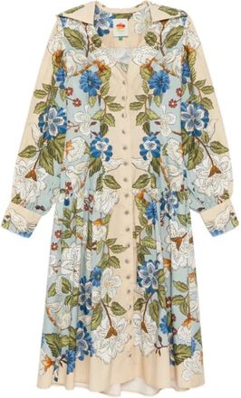 Farm Rio FARM Rio, Shirt Dresses, female, Multicolor, Size: M Shirt Dress