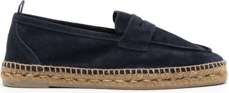 Castaner braided-raffia suede espadrilles - men - Straw/Rubber/Calf Suede/Calf Suede - 40 - Blue