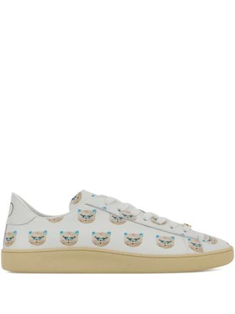 Valentino Garavani Royco printed leather sneakers - Bianco