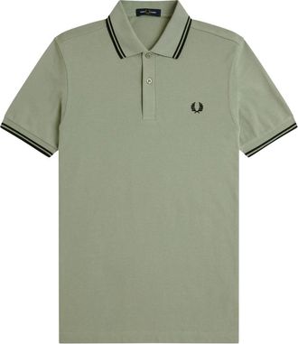 Fred Perry Polo Shirts - Heren - Polos - Groen - M - Katoen - Tops