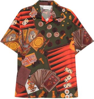 Dr&ocirc;le de Monsieur Casino Patterned Short-sleeve Shirt