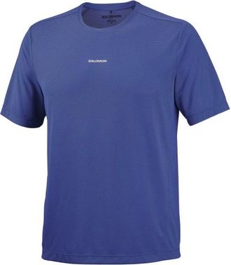 Salomon SHKout Core S/S Laufshirt f&uuml;r Herren | blau