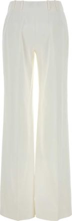 Ermanno Scervino Acetate-Viscose Wide-Leg Trousers - White