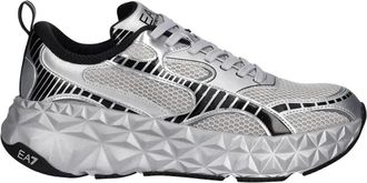 Emporio Armani Kobra Tech Sneaker - Heren - Sneakers - Grijs - 36 2/3 EU - Polyester - Schoenen