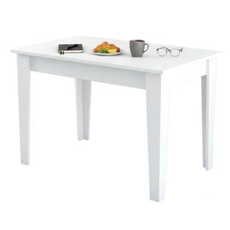 Dmora Tavolo Fisso Eupilio, 4 Posti, Forma Rettangolare, 72x110x75h cm Bianco