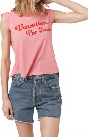 Bloomingdale's Vacation Por Favor Tank In Peony Pink