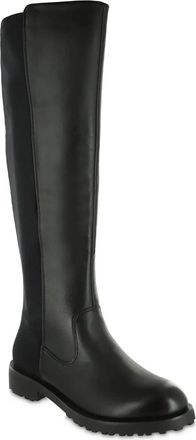 Mia Womens Mia Talli Black Side Zip Round Toe Knee High Riding Boots RHS6489