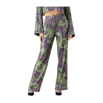 Refined Department Refined Department, Broeken, Dames, Paars, M, Polyester, Paarse Nova Broeken voor Vrouwen