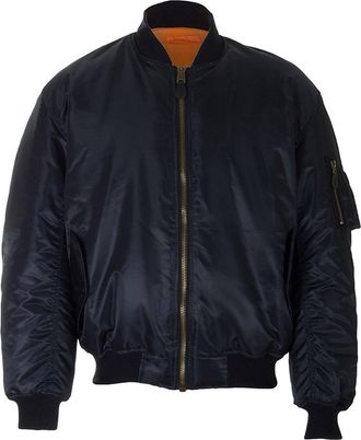 Generic Raiken MA-1 Reversible Brass Zip Pilot Jacket