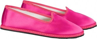 Vibi Venezia Womens Classic Silk Furlana Slippers In Fragola
