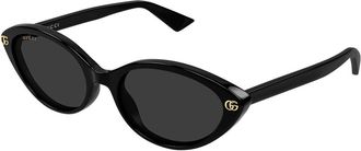 Gucci GG2110S 001 Womens Sunglasses Black Size 54 - Free RX Lenses - Free RX Lenses