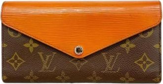 Louis Vuitton Pre-owned Long wallet (tri-fold) - Dames - Pre-owned - Bruin - Maat: ONE Size