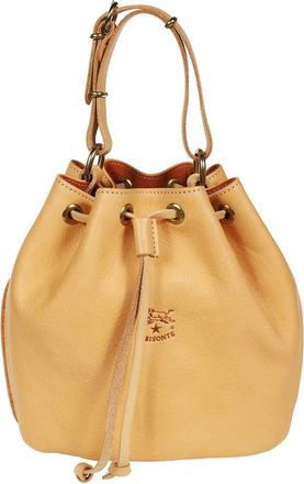 IL BISONTE Leather Bucket Bag