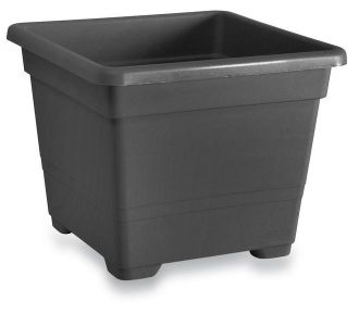 OEM Florero Cuadrado Antracita - 54 Cm