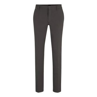 HUGO BOSS Broeken, Heren, Grijs, XL, Slim-fit Broeken