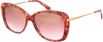 Longchamp Butterfly Stijl Acetaat Zonnebril - Dames - Zonnebrillen - Bruin - ONE Size - Accessoires
