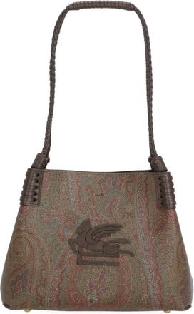 Etro Small Arnica Libra Tote Bag - Dames - Schoudertassen - Bruin - ONE Size - Katoen - Tassen
