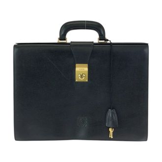 Loewe Black Leather Briefcase (Pre-Owned)