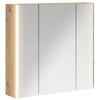 vidaXL Armario Con Espejo De Ba&ntilde;o Roble Artesanal Vidaxl