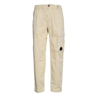 C.P. Company Straight Trousers, male, Beige, Size: XL Straight Trousers