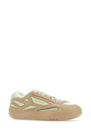 Reebok Mens Multicolor Fabric And Rubber Future Club C Sneakers Beigelig