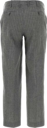 Pantaloni Torino Nero Exterior: Linen Cotton Pantaloni Trousers