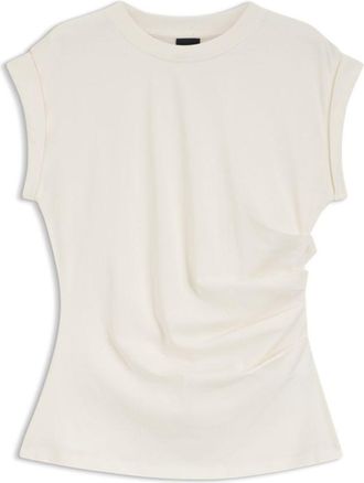 BOSS Rolled-cuff slim-fit T-shirt in mercerised cotton