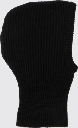 Maison Margiela Balaclava in maglia di lana a coste con patch logo
