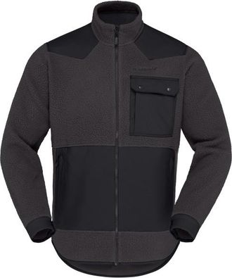 Norr&oslash;na Tamok Warm3 Jacket Fleecejacke f&uuml;r Herren | grau/schwarz