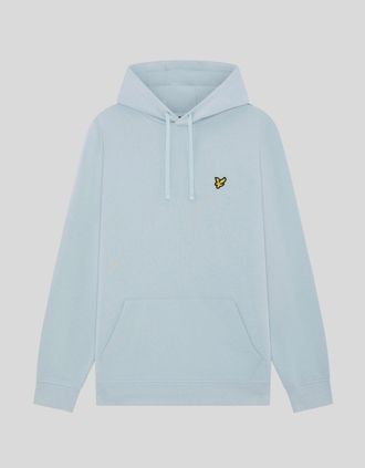 Lyle & Scott Lyle And Scott Mens Loopback Cotton Hoodie - Blue - Size: 34