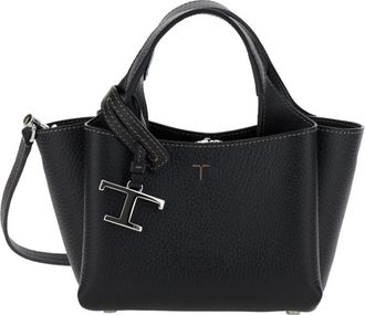 Tod's Micro leren handtas - Dames - Shoppers - Zwart - ONE Size - Leer - Tassen