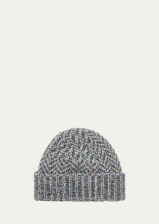 Gabriela Hearst Porta Zigzag Cashmere Beanie