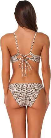 Sunsets Dora Double Tab Bikini Swim Bottoms in Sand Drift at Nordstrom, Size X-Small