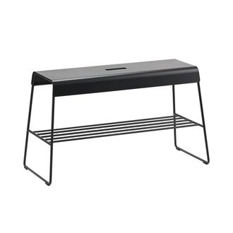 Zone Denmark A-Stool Bank mit Ablage, schwarz