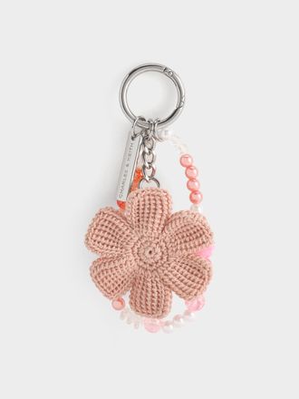 Charles & Keith Crochet Flower Beaded Charm