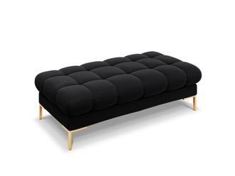 MICADONI Banco 2 plazas de terciopelo negro