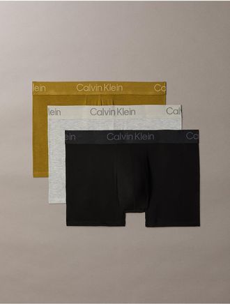 Calvin Klein Mens Ultra Soft Modal 3-Pack Trunk - Multi - XL
