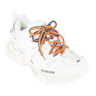 Balenciaga Mens Track Pride White Multi Cotton - Size EU 42