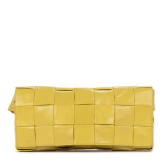 Bottega Veneta Pre-owned Womens Cassette Belt Bag Shoulder Bag - Yellow - One Size