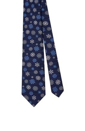 Robert Talbott Robert Snowflake Best of Class Necktie in Navy at Nordstrom