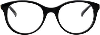Valentino Garavani V Logo Optische Brilmontuur - Dames - Brillen - Zwart - 52 MM - Accessoires