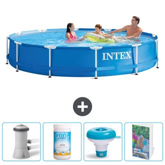 Intex Piscina Con Estructura Redonda - 366x76 Cm - 7-piezas Scb120