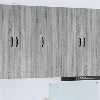 vidaXL Kitchen Cabinet Kalmar Grey Sonoma 30 x 31 x 100 cm vidaXL