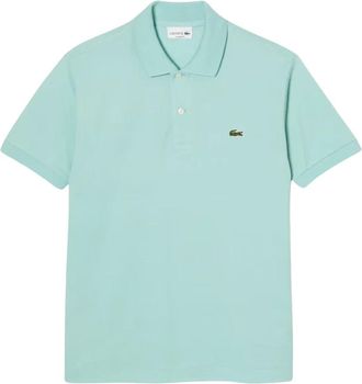Lacoste Polo Shirt met Parelmoeren Knopen - Heren - Polos - Blauw - XS - Katoen - Tops