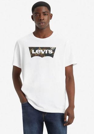 Levi's T-Shirt LEVIS Batwing Logo Tee, Herren, Gr. XL, weiss (hm ssnl filll wei&szlig;), Jersey, Obermaterial: 100% Baumwolle, bedruckt, normal normal, Rundhals, S