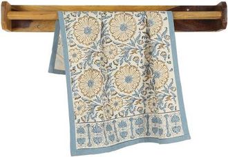 Sustainable Threads Bloom River - Hand Block Printed Kitchen Towels - Set of 2 at Nordstrom